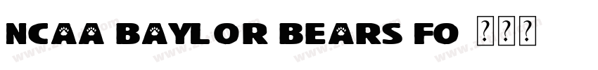NCAA Baylor Bears Fo字体转换